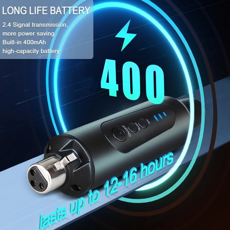 تبدیل میکروفن XLR به بیسیم