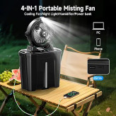 پنکه مهپاش باتری دار