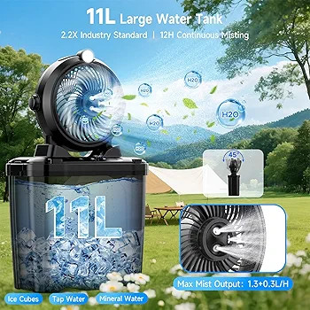 پنکه مهپاش قابل حمل