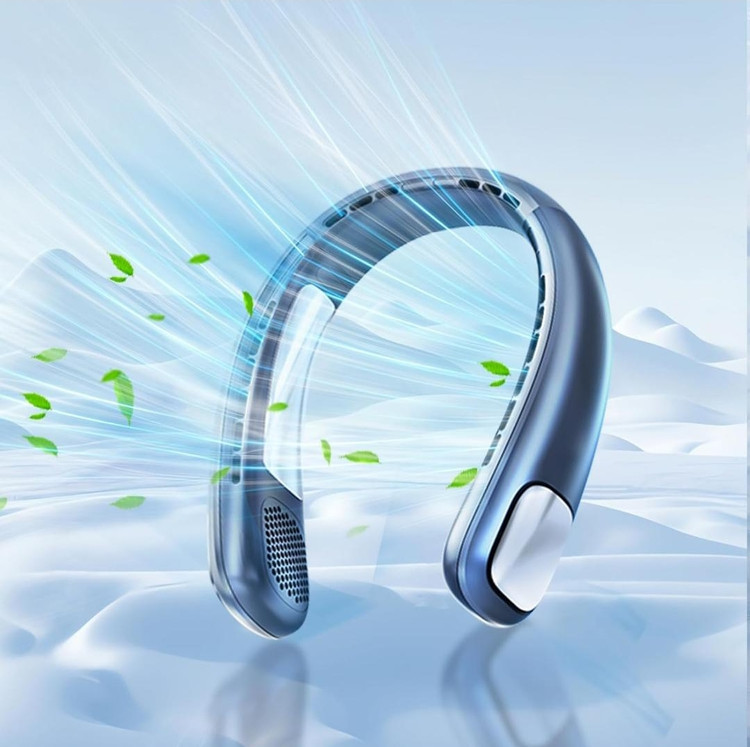 کولر گردنی Fel XUE BP-963 پنکه گردنی شارژی کولر شخصی قابل حمل کولر گردنی USB