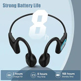 هدفون استخوانی LOBKIN هندزفری استخوانی ضدآب Bone Conduction headphones waterproof هدفون ورزشی بلوتوثی ضد آب هدفون شنا با حافظه داخلی هندزفری ورزشی IP68 بهترین هدفون برای دویدن و شنا