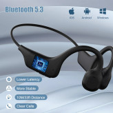 هدفون استخوانی LOBKIN هندزفری استخوانی ضدآب Bone Conduction headphones waterproof هدفون ورزشی بلوتوثی ضد آب هدفون شنا با حافظه داخلی هندزفری ورزشی IP68 بهترین هدفون برای دویدن و شنا