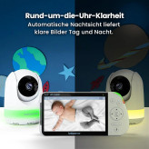 مانیتور کودک بیبی مانیتور دوربین مراقبت کودک مانیتور کودک Babysense بیبی مانیتور دو دوربینه