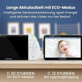 مانیتور کودک بیبی مانیتور دوربین مراقبت کودک مانیتور کودک Babysense بیبی مانیتور دو دوربینه