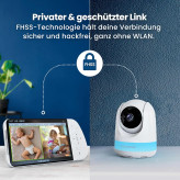 مانیتور کودک بیبی مانیتور دوربین مراقبت کودک مانیتور کودک Babysense بیبی مانیتور دو دوربینه