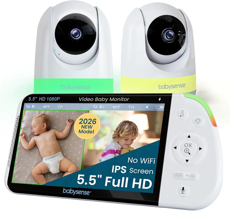 مانیتور کودک Babysense مانیتور کودک دو دوربینه مانیتور کودک HD مانیتور کودک بدون وای فای دوربین مراقبت کودک
