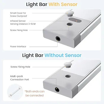 چراغ زیر کابینت چسپی(SS-1035IR12V300L-A)پک سه عددی