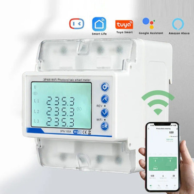 محافظ ولتاژ سهفاز دیجیتال LCD با قابلیت حفاظت در برابر اضافه ولتاژ، افت ولتاژ، قطع فاز و اضافه جریان؛ مناسب تجهیزات صنعتی و تابلو برق