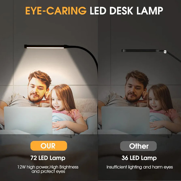 چراغ رومیزی LED گیرهدارLIBORA (مدلYTDK-5۰۱)