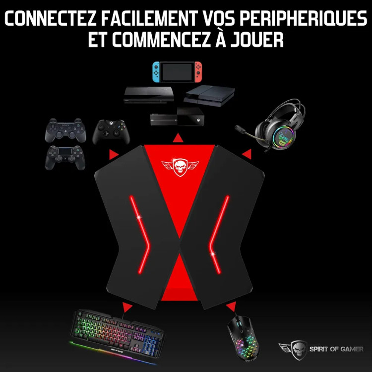مبدل کیبورد و ماوس کنسول آداپتور کیبورد و ماوس PS4 مبدل موس و کیبورد ایکس باکس CROSSGAME 2 Spirit Of Gamer CROSSGAME 2