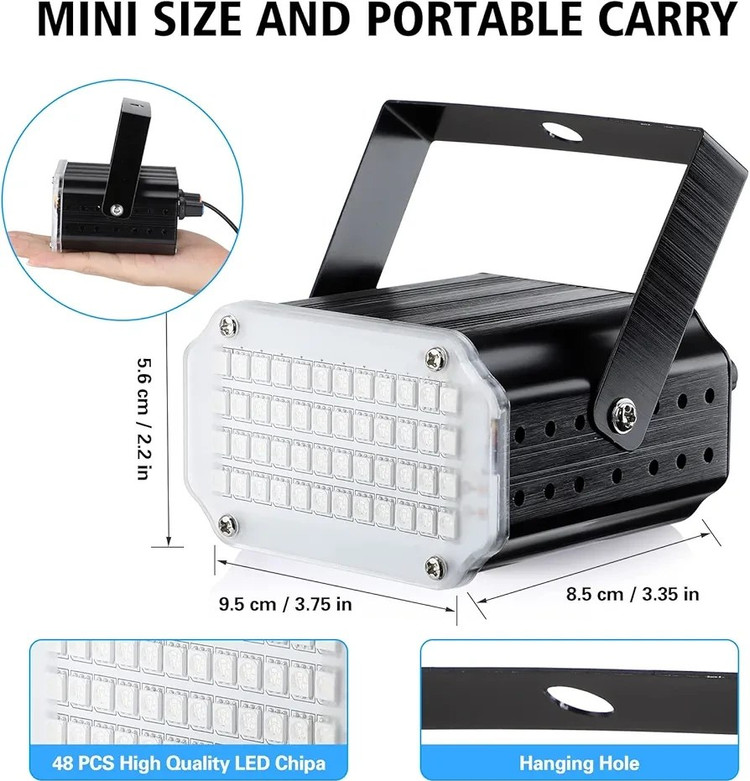 چراغ استروب XKCL-48) Mini Strobe Light)