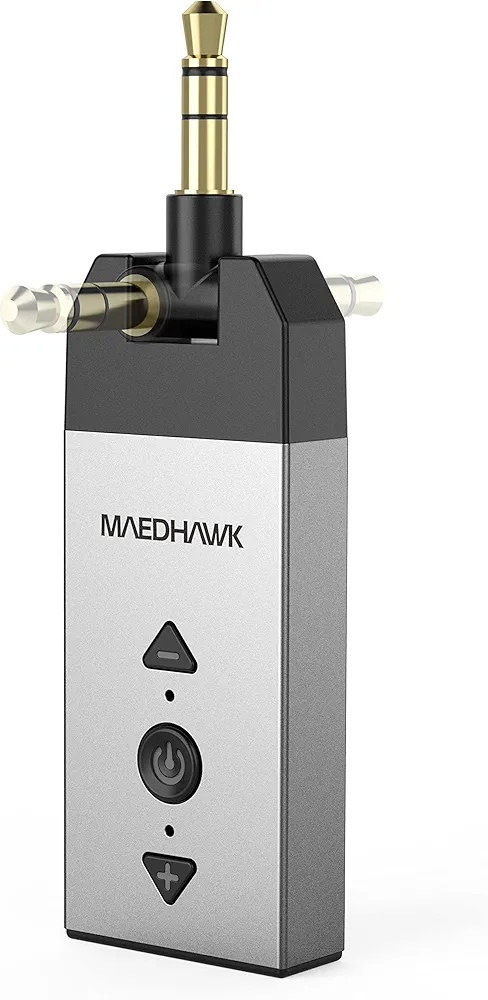 دانگل بلوتوث AUX تبدیل AUX به بلوتوث گیرنده بلوتوث خودرو MaedHawk Bluetooth Adapter