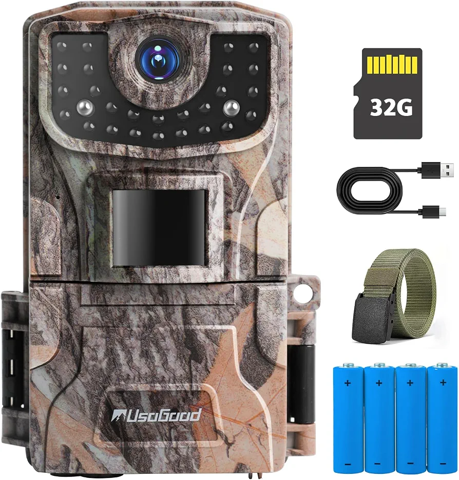 دوربین تله‌ای usogood TC20 دوربین شکار حرفه‌ای trail camera 36MP دوربین حیات وحش 2K
