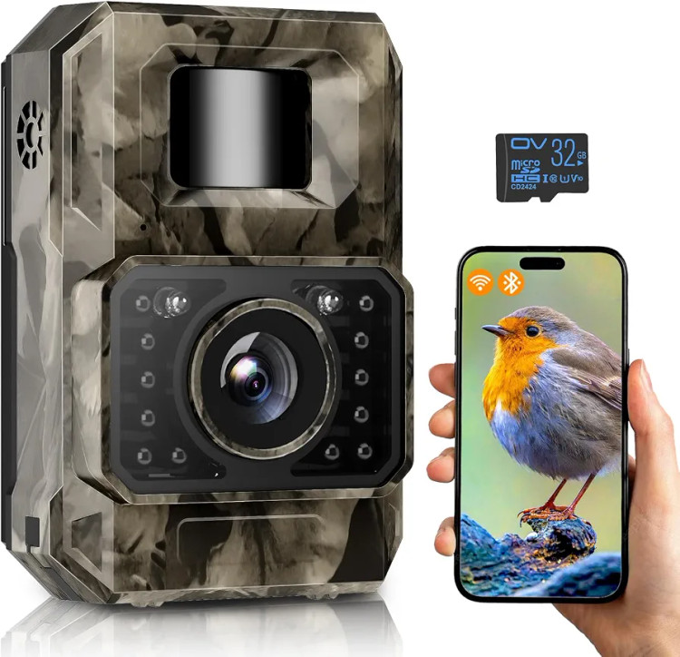 دوربین تلهای حیات وحش Wildlife trail camera 4K دوربین شکار حیوانات دوربین دید در شب حیات وحش