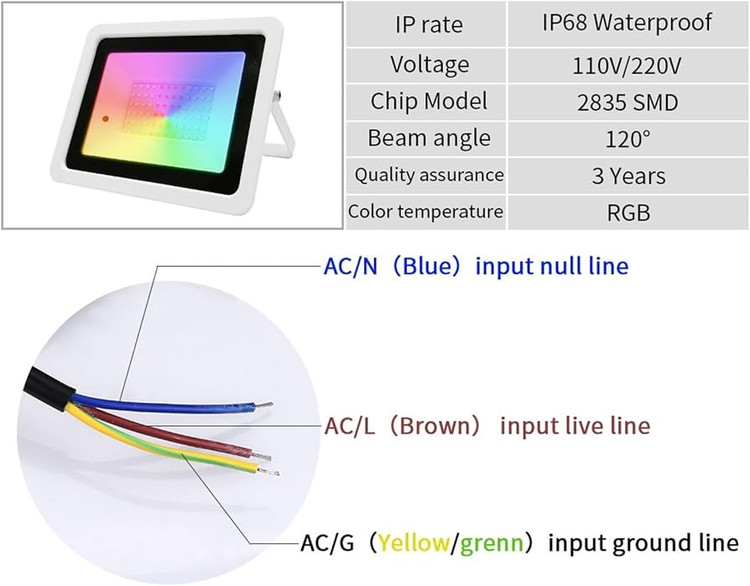 پروژکتور 30وات RGB