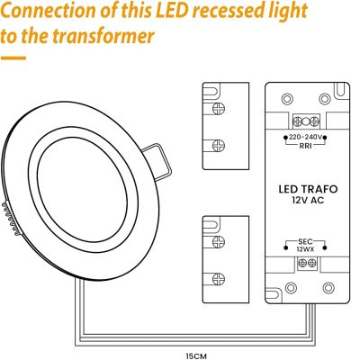 چراغ توکار LED 3w (td_302) پک 4عددی