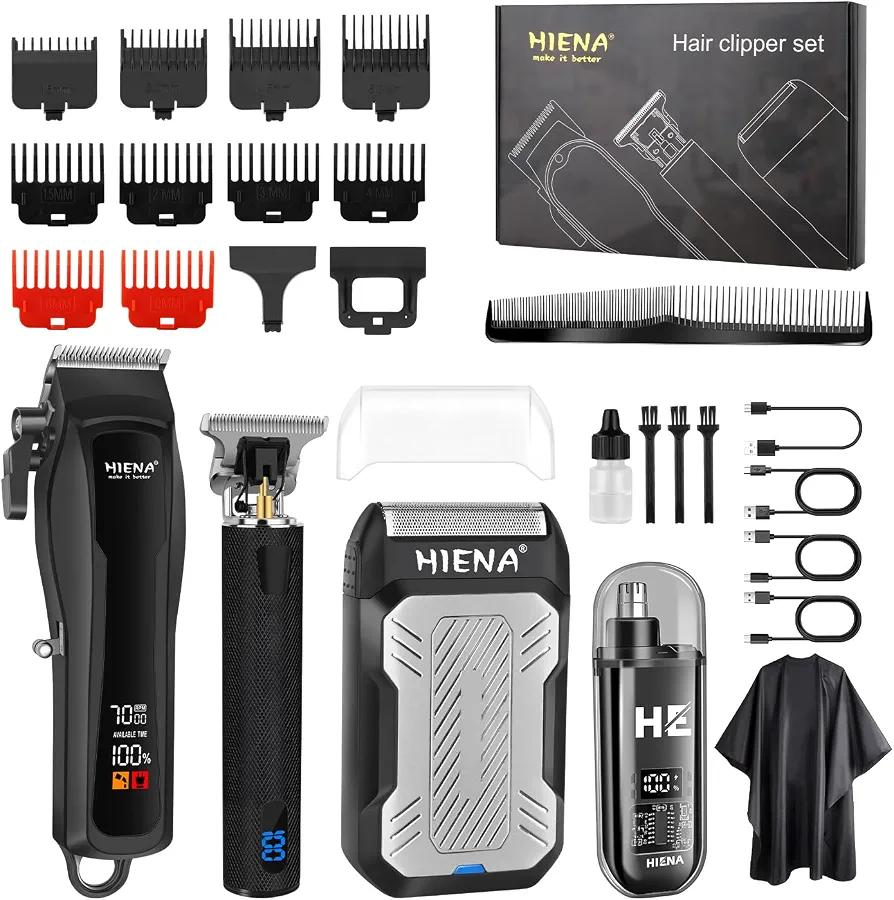 ست ماشین اصلاح HIENA PRO ست اصلاح مردانه ۴ عددی جعبه ماشین اصلاح مردانه کیت اصلاح حرفه‌ای مردانه ماشین اصلاح شارژی مردانه شیور صورت مردانه موزر شارژی مردانه ماشین اصلاح بینی مردانه ست اصلاح آرایشگاهی ست ماشین اصلاح حرفه‌ای