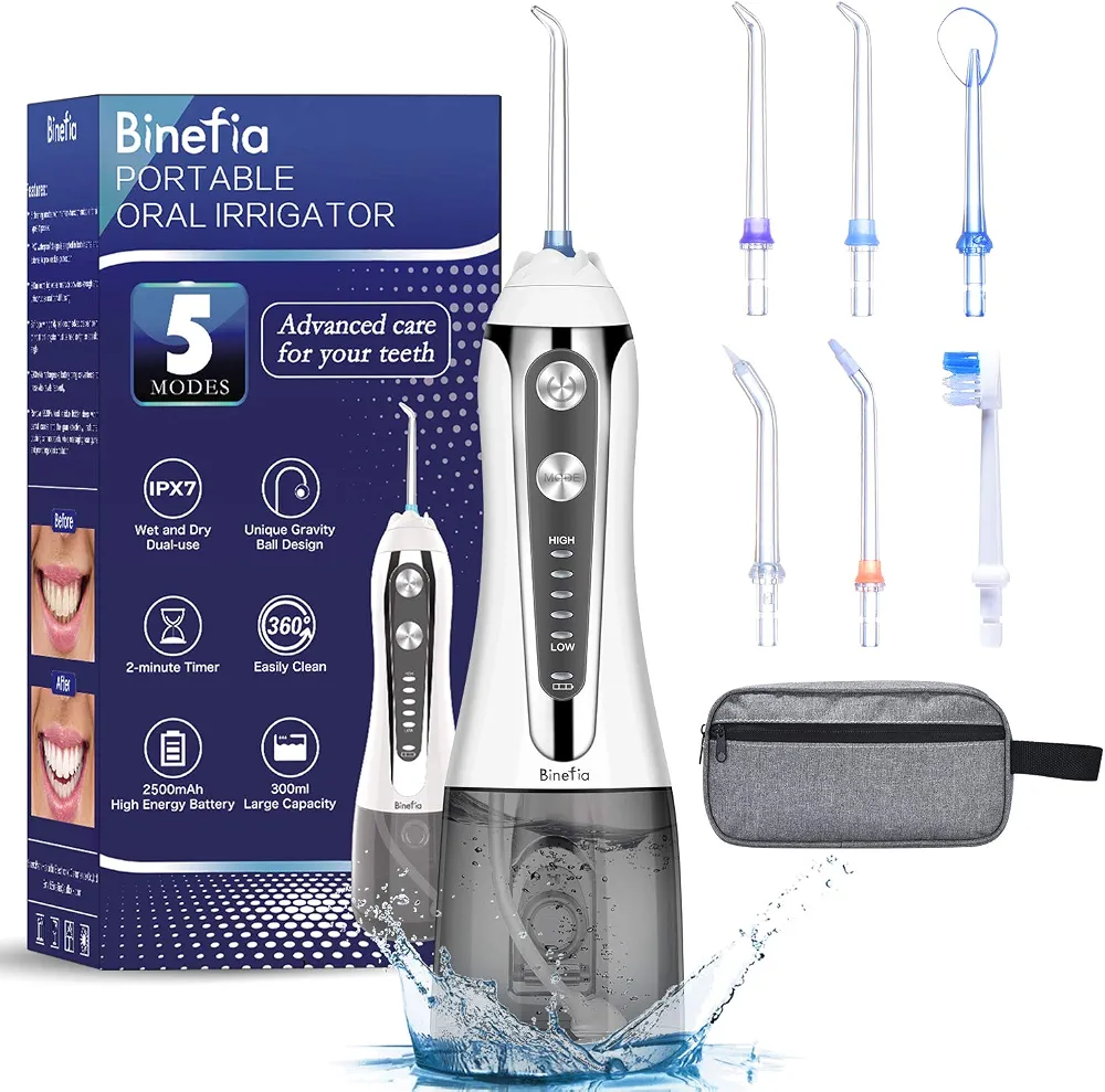 واترجت Binefia HF-2 واترجت دندان Binefia دستگاه واترجت دندان خرید واترجت دندان واتر فلاسر Binefia دستگاه شستشوی دهان واترجت برقی دندان