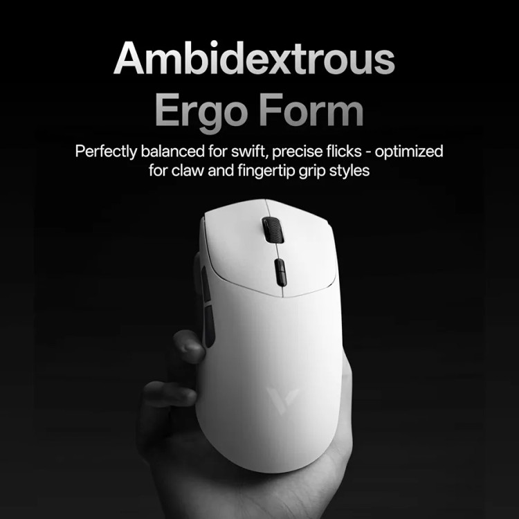Rapoo VT7 Wireless Gaming Mouse، ماوس گیمینگ Rapoo VT7، موس بی سیم گیمینگ، ماوس وایرلس حرفهای، ماوس گیمینگ سبک، موس 8K Wireless، ماوس Polling Rate 8000Hz، موس مخصوص بازی، Rapoo Gaming Mouse، ماوس سفید گیمینگ