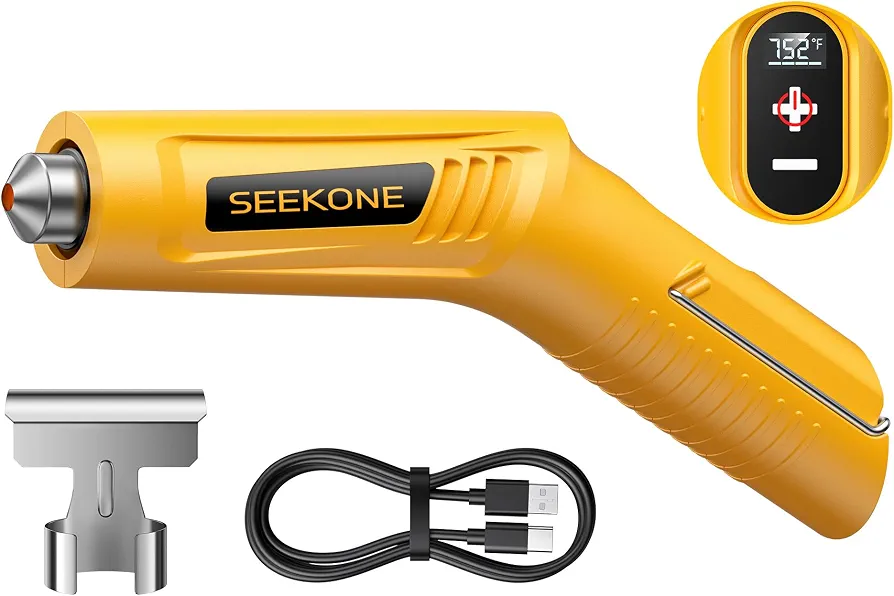 سشوار حرارتی شارژی Seekone سشوار حرارتی مینی مینی هیتر شارژی Seekone GH2466 Seekone HG2466 Mini Heat Gun سشوار حرارتی USB-C
