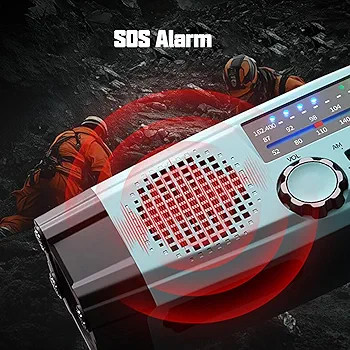 رادیو و چراغ اضطراری دستی چندمنظوره مدل xln-383sw