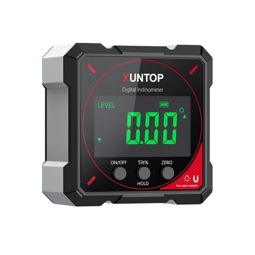 تراز دیجیتال XUNTOP, شیب سنج دیجیتال, زاویه سنج دیجیتال, تراز دیجیتالی مغناطیسی, شیب سنج مغناطیسی, زاویه یاب دیجیتال, تراز دیجیتال دقیق