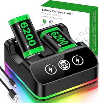 باتری شارژی دسته Xbox, باتری کنترلر Xbox, شارژر دسته Xbox, باتری Xbox Series X, باتری Xbox Series S, DINOSTRIKE, شارژر کنترلر Xbox, باتری قابل شارژ Xbox