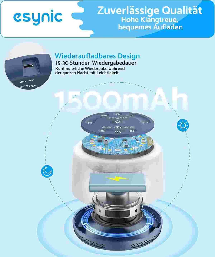 دستگاه نویز مخصوص خواب و ورزش esynic مدل SA03