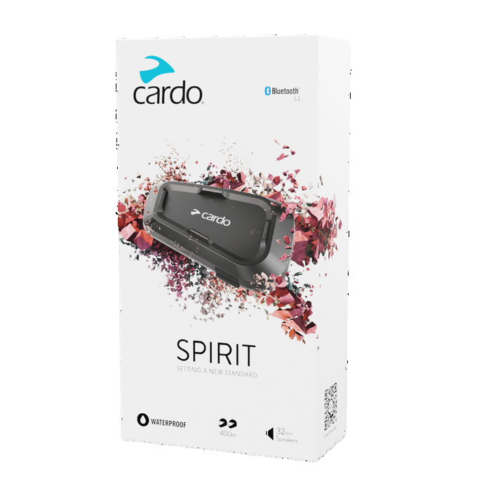 اینترکام Cardo Spirit, اینترکام موتورسیکلت, هندزفری کلاه کاسکت, اینترکام بلوتوثی موتور, Cardo Spirit, هدست موتورسیکلت