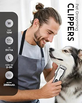 ماشین اصلاح و ست کامل حیوانات مدل clippers